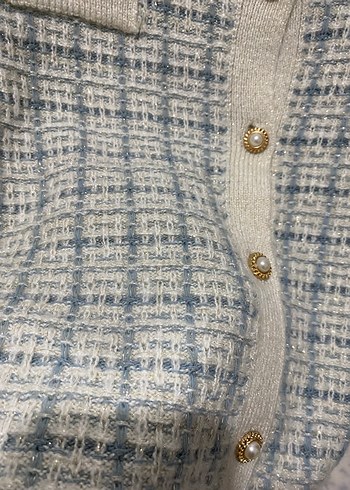 Lcw mavi simli hırka - Görsel 4