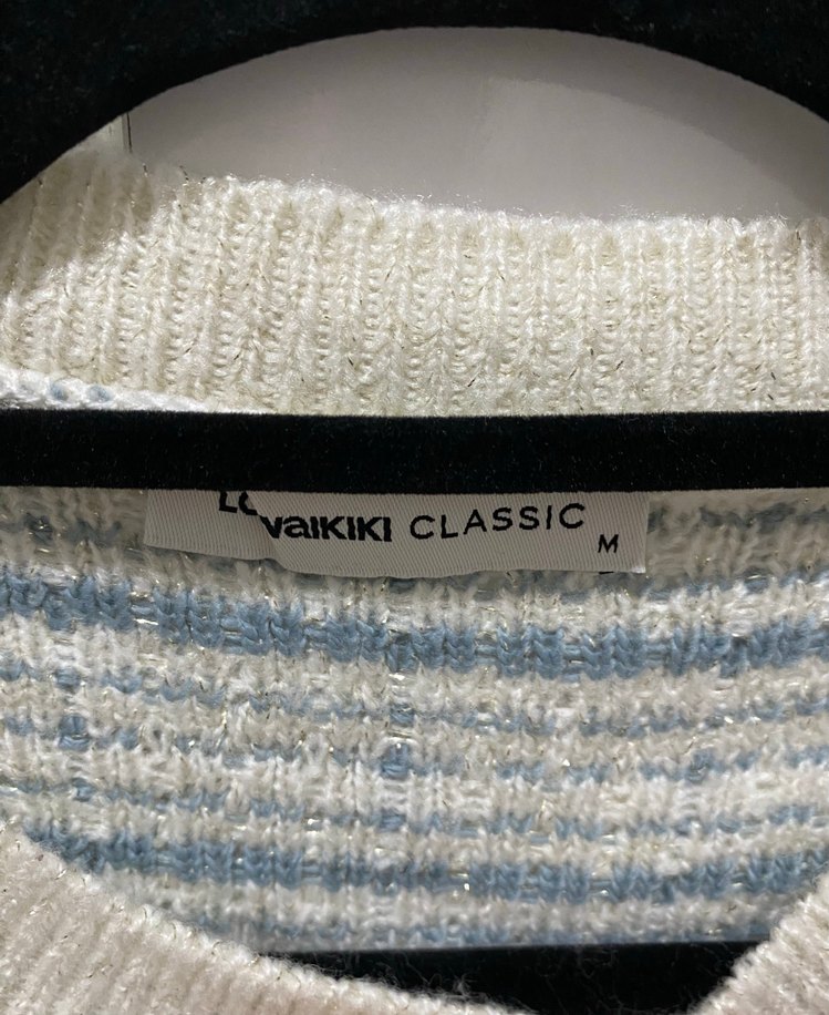 Lcw mavi simli hırka - Görsel 3