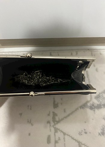 Siyah Parlak Kadın Portföy Çanta - Görsel 2