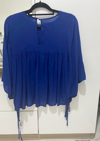 Lacivert Salaş Kadın Bluz - Görsel 4