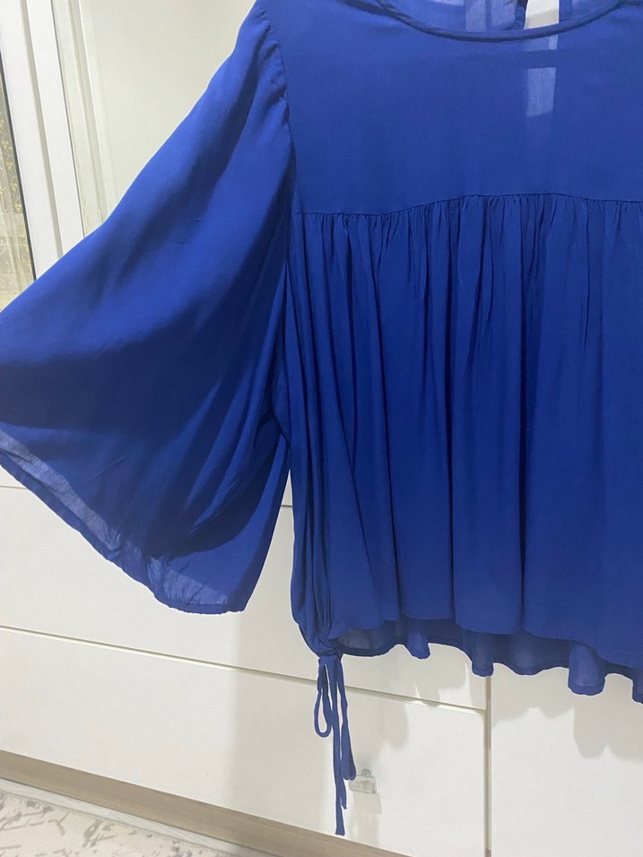 Lacivert Salaş Kadın Bluz - Görsel 3