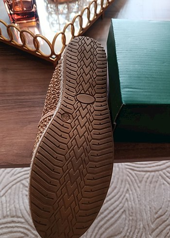 Bej Örgü Kadın Dolgu Topuk Espadril - Görsel 6