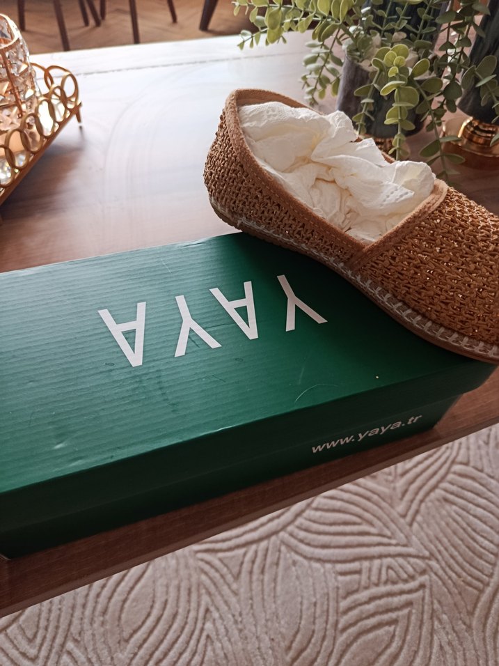 Bej Örgü Kadın Dolgu Topuk Espadril - Görsel 3