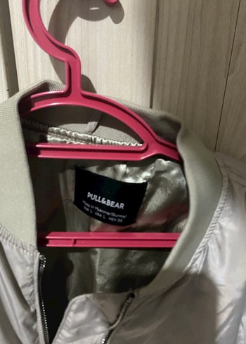 Pull and Bear Haki Kadın Fermuarlı bomber ceket