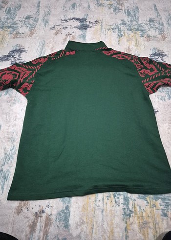 Yeşil Fermuarlı Yarım Boğazlı Erkek Tişört - Görsel 5