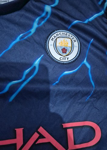 Mavi Baskılı Kısa Kollu Erkek Tişört - Görsel 5