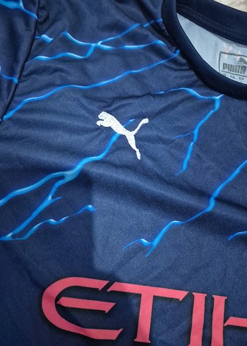 Mavi Baskılı Kısa Kollu Erkek Tişört - Görsel 6