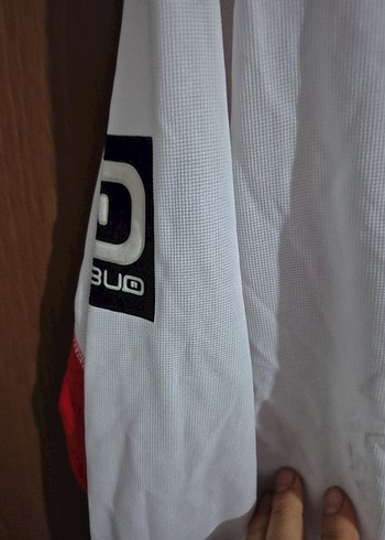 Beyaz Uzun Kollu Erkek Spor Tişörtü - Görsel 5