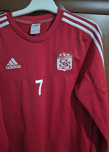 Kırmızı Adidas Erkek Spor Sweatshirt - Görsel 2