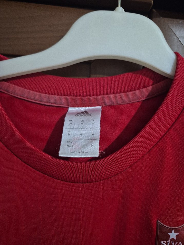 Kırmızı Adidas Erkek Spor Sweatshirt - Görsel 5