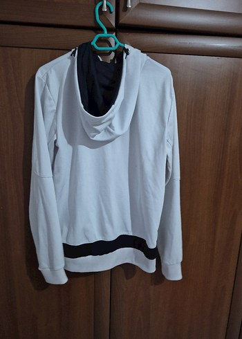 Beyaz Fermuarlı Erkek Çocuk Sweatshirt - Görsel 8