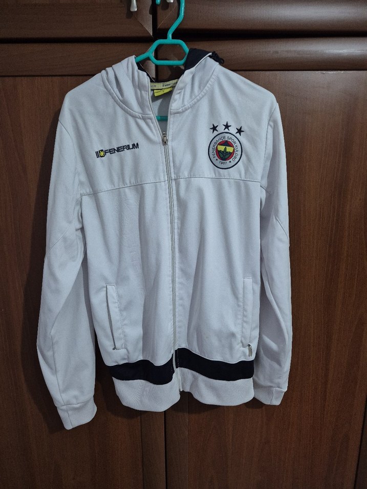 Beyaz Fermuarlı Erkek Çocuk Sweatshirt - Görsel 2