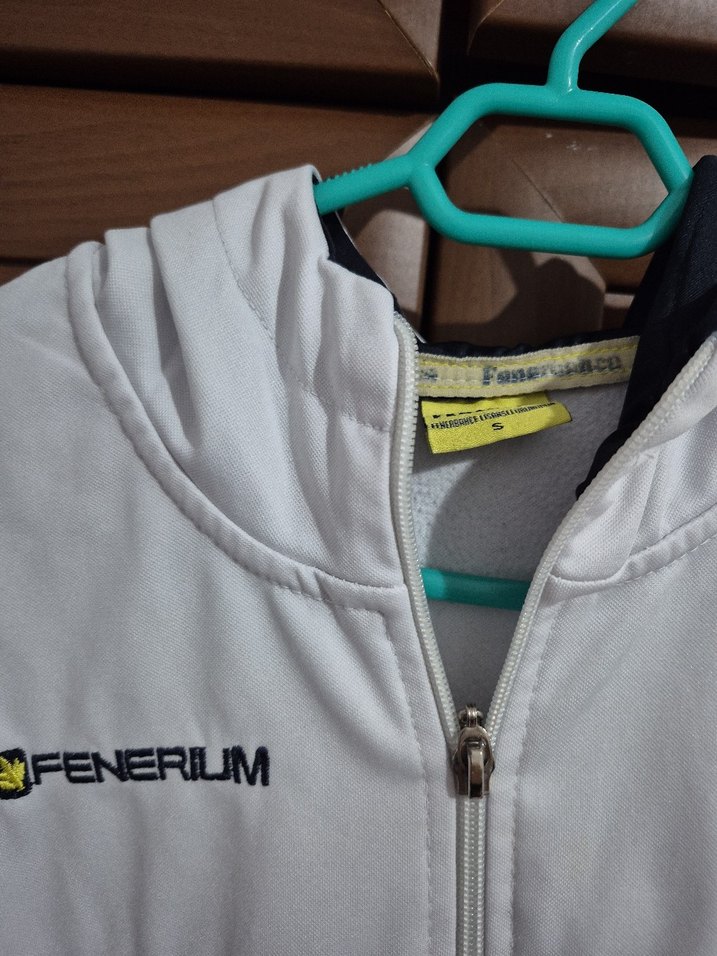 Beyaz Fermuarlı Erkek Çocuk Sweatshirt - Görsel 4