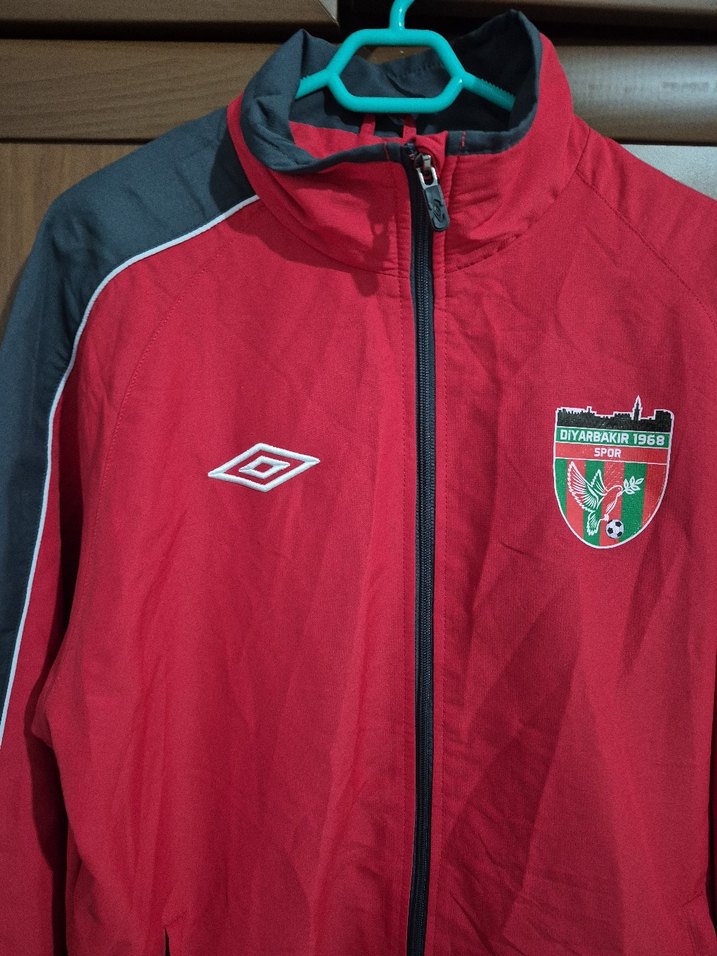 Bordo Erkek Fermuarlı Spor Ceket - Görsel 2