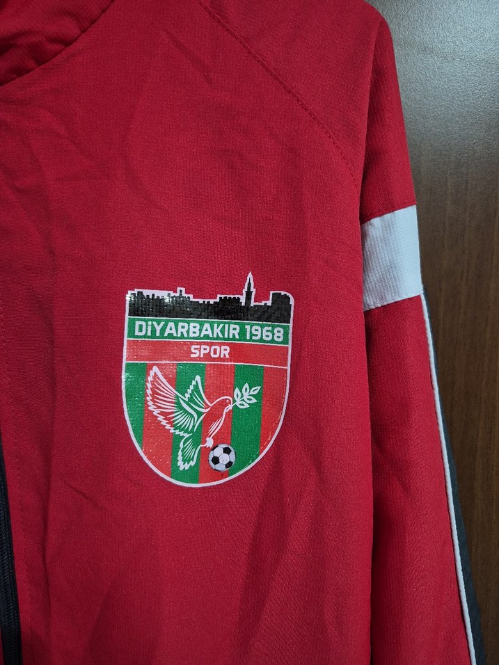 Bordo Erkek Fermuarlı Spor Ceket - Görsel 3