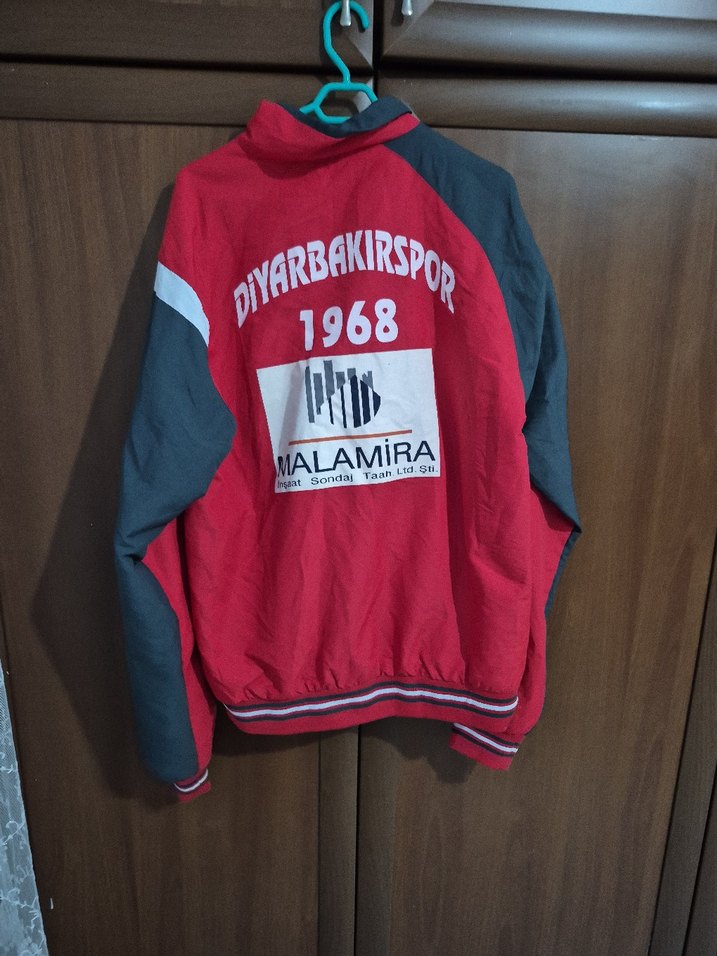 Bordo Erkek Fermuarlı Spor Ceket - Görsel 5