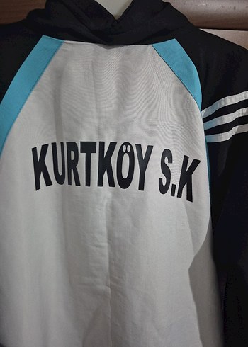 Erkek Beyaz Siyah Fermuarlı Spor Ceket - Görsel 7