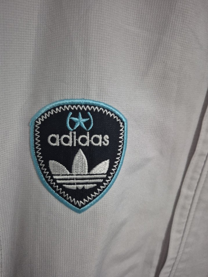 Erkek Beyaz Siyah Fermuarlı Spor Ceket - Görsel 3