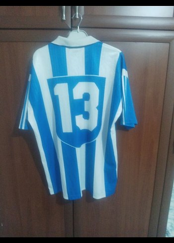 xl Beden Erkek Beyaz Mavi Kısa Kollu Spor Forma