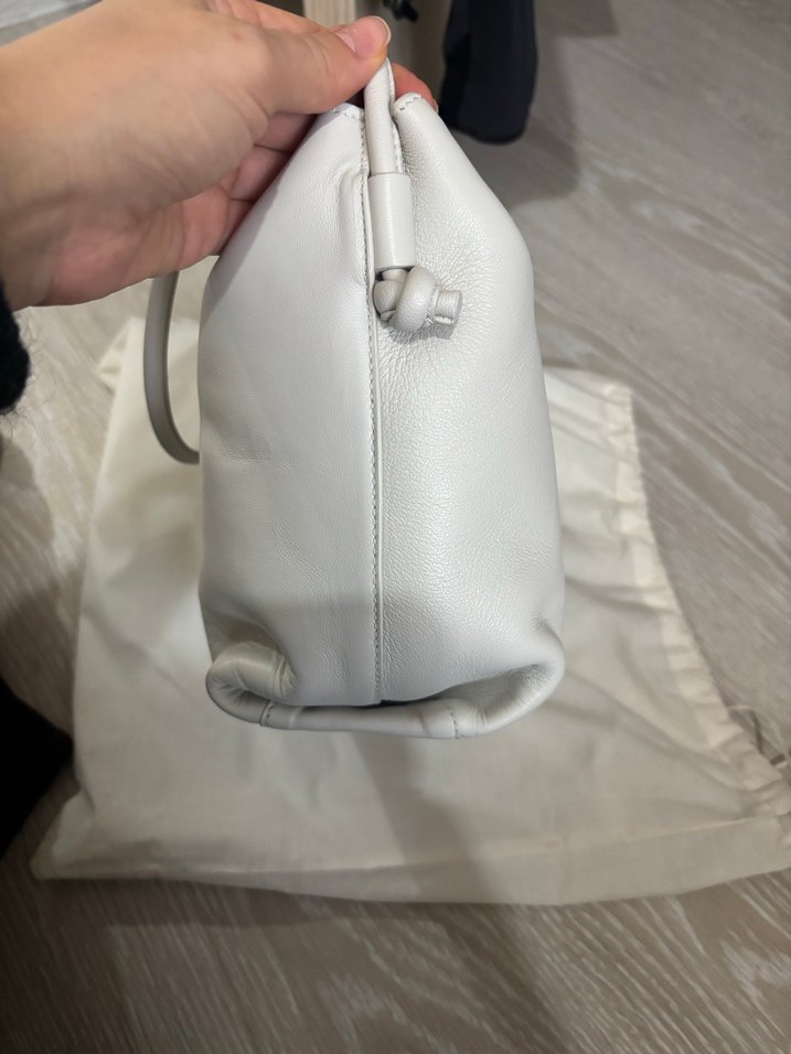 Massimo Dutti Beyaz Deri Kadın Çanta - Görsel 3