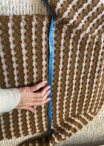 Kadın Kahverengi Örgü Kazak - Görsel 4