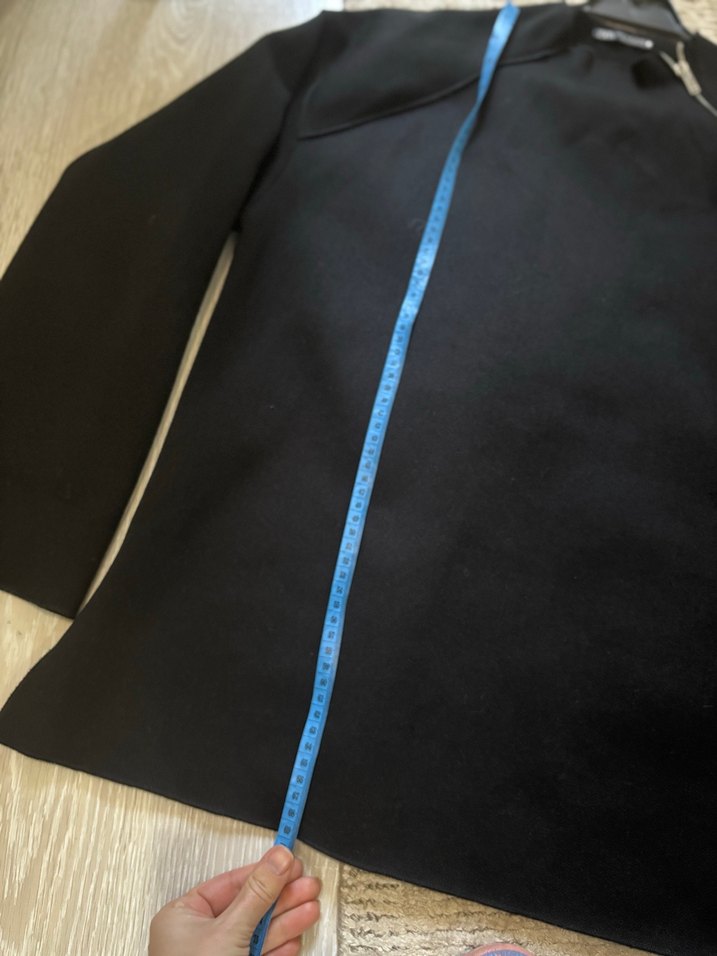 Siyah Fermuarlı Kadın Sweatshirt - Görsel 2