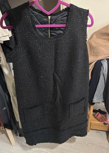 Siyah Örme Midi Kolsuz Kadın Yelek - Görsel 9