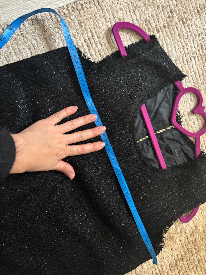 Siyah Örme Midi Kolsuz Kadın Yelek - Görsel 4