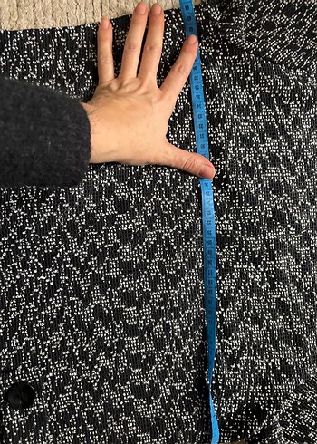 Gri Uzun Kollu Örgü Triko Elbise - Görsel 5