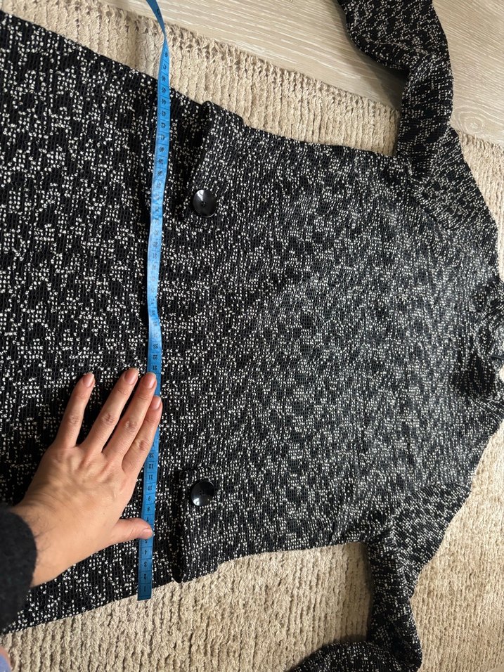 Gri Uzun Kollu Örgü Triko Elbise - Görsel 4