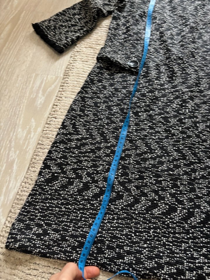 Gri Uzun Kollu Örgü Triko Elbise - Görsel 2