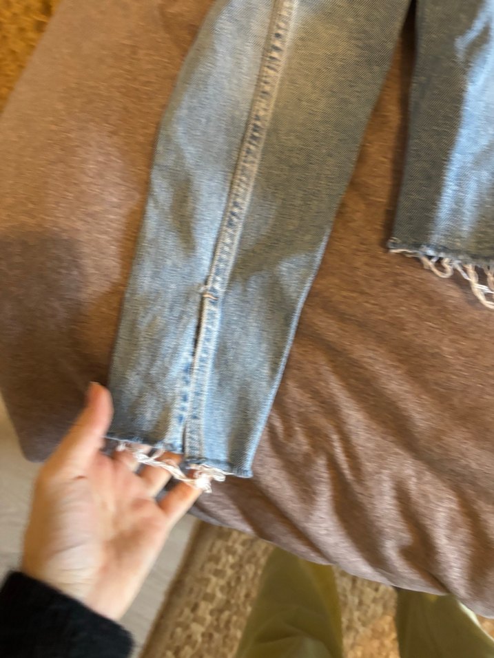 Düğmeli Mavi Kadın Denim Ceket - Görsel 3