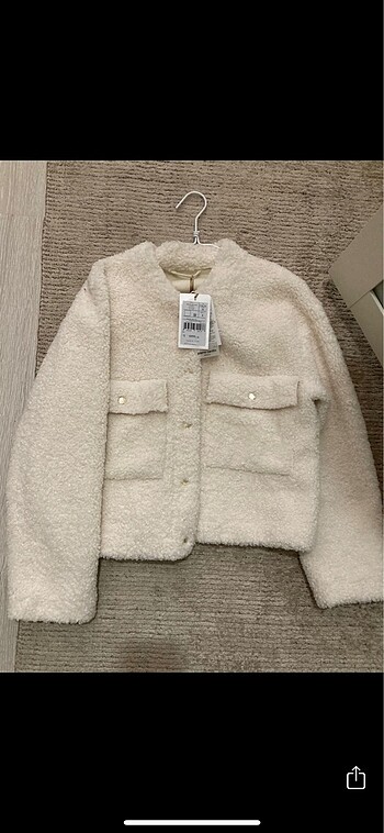 36 Beden Etiketli peluş mont