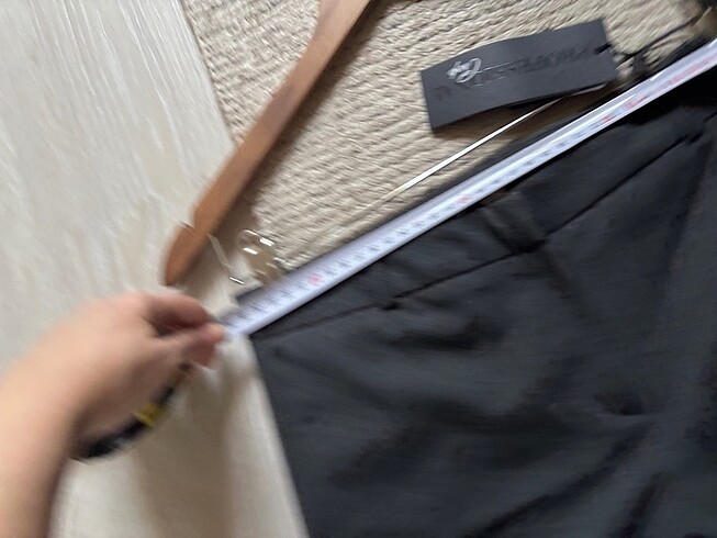 34 Beden gri Renk Etiketli pantolon