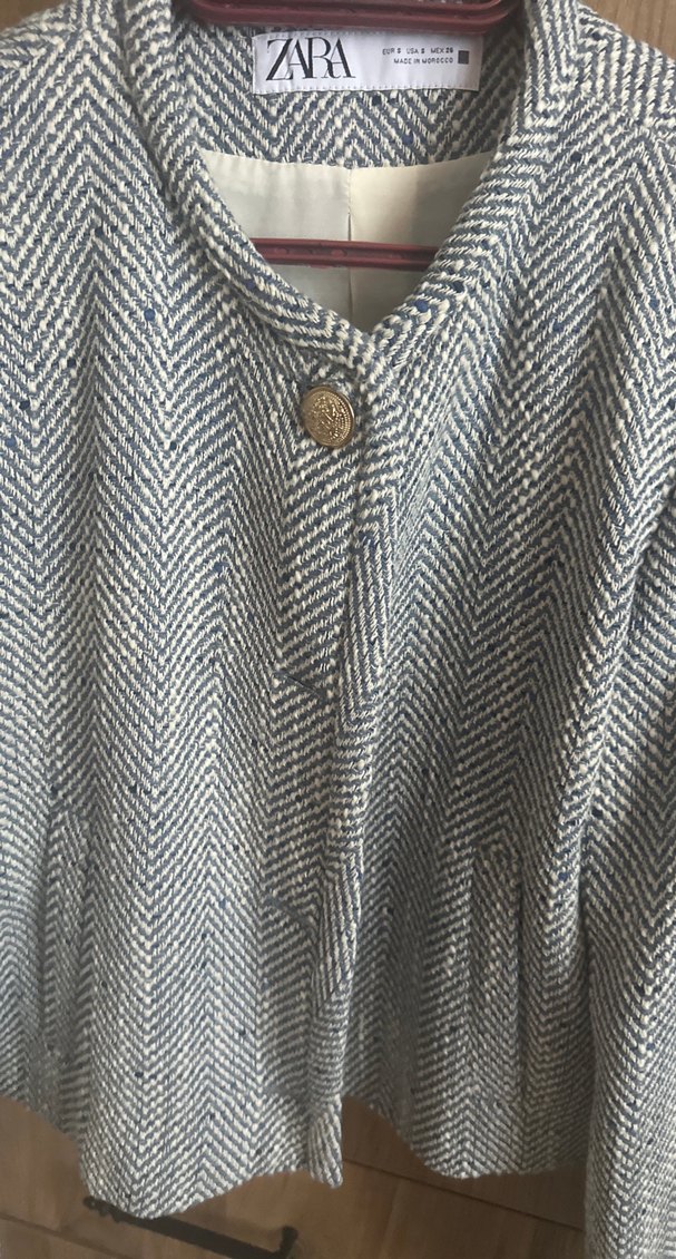 Zara Midi Kadın Düğmeli Ceket - Görsel 2