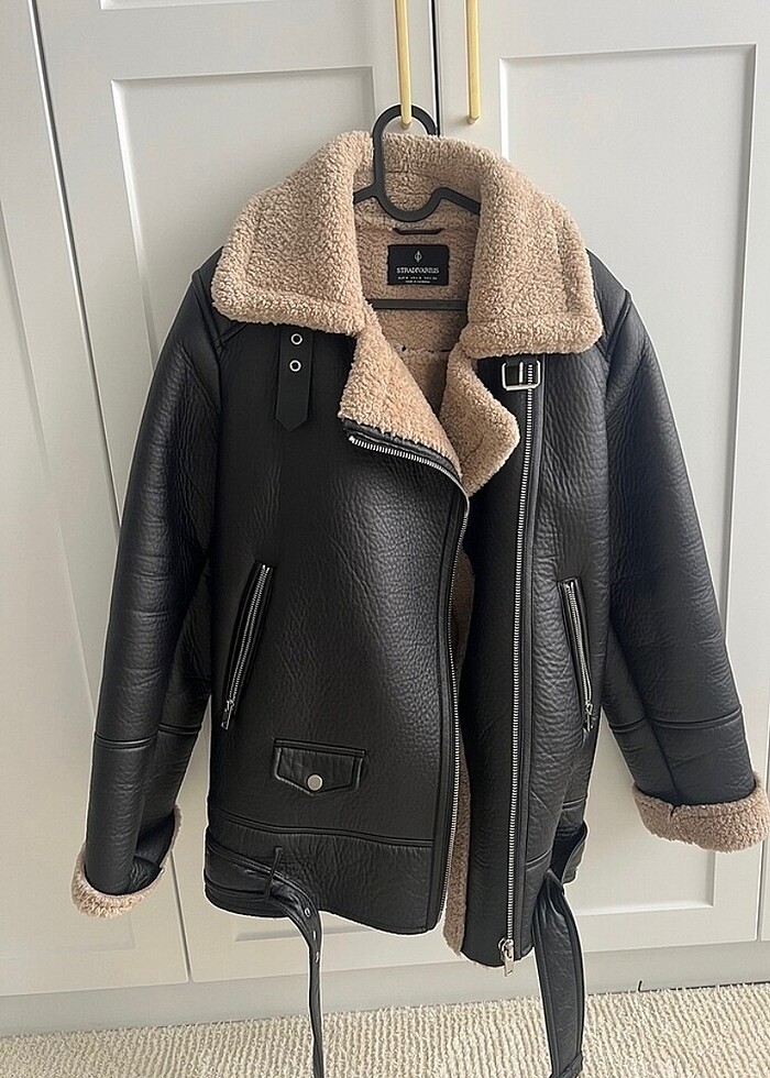 Stradivarıus biker ceket - Görsel 2