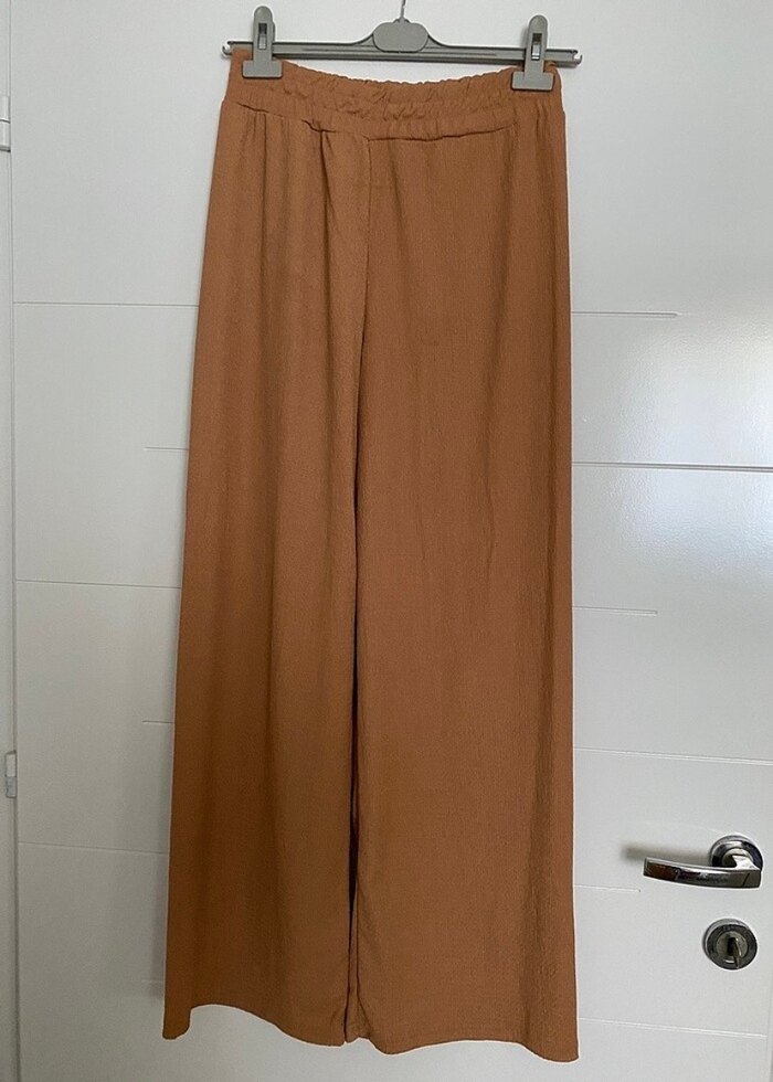 Kadın Bej Uzun Kollu Salaş Uzun Elbise - Görsel 3