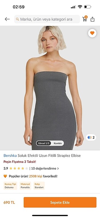 Bershka elbise