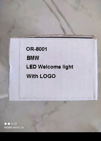 BMW kapı altı LED logo lambası
