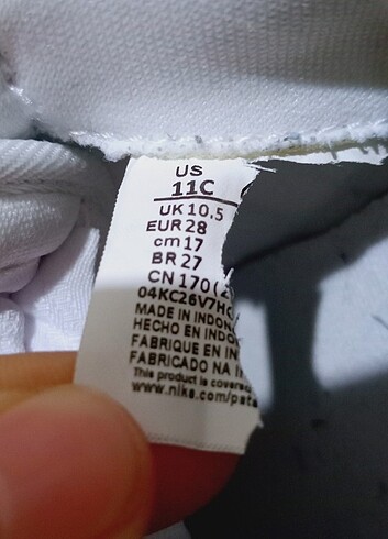 28 Beden Orijinal Nike Air Force 28 no
