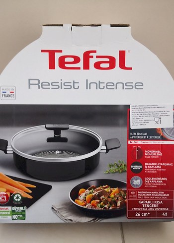Tefal 26 cm Siyah Tencere - Resist Intense