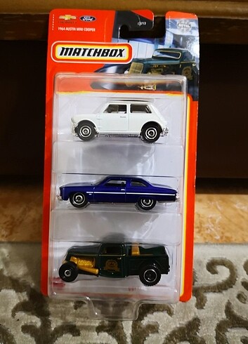 Matchbox 3'lü araba