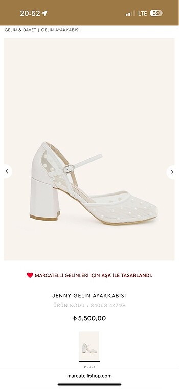 Diğer Marcatelli gelin ayakkabısı