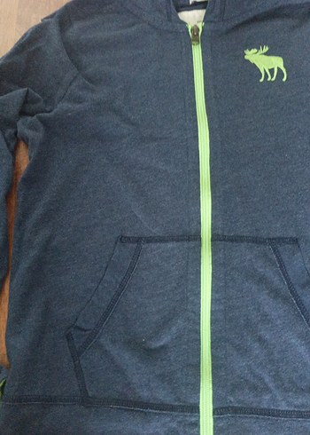 Erkek Çocuk Kapüşonlu Fermuarlı hirka - Görsel 2