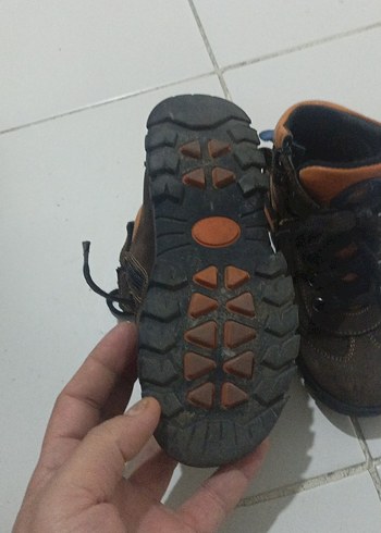 Kahverengi Erkek Çocuk Biker Bot - Görsel 3