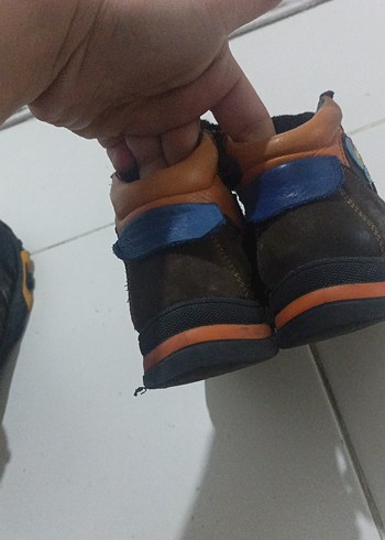 Kahverengi Erkek Çocuk Biker Bot - Görsel 4