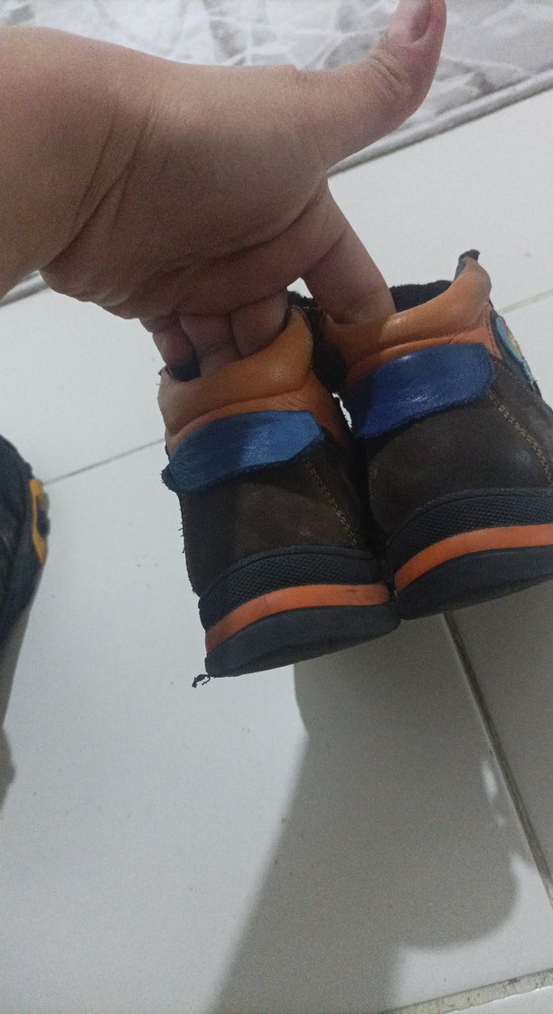 Kahverengi Erkek Çocuk Biker Bot - Görsel 4