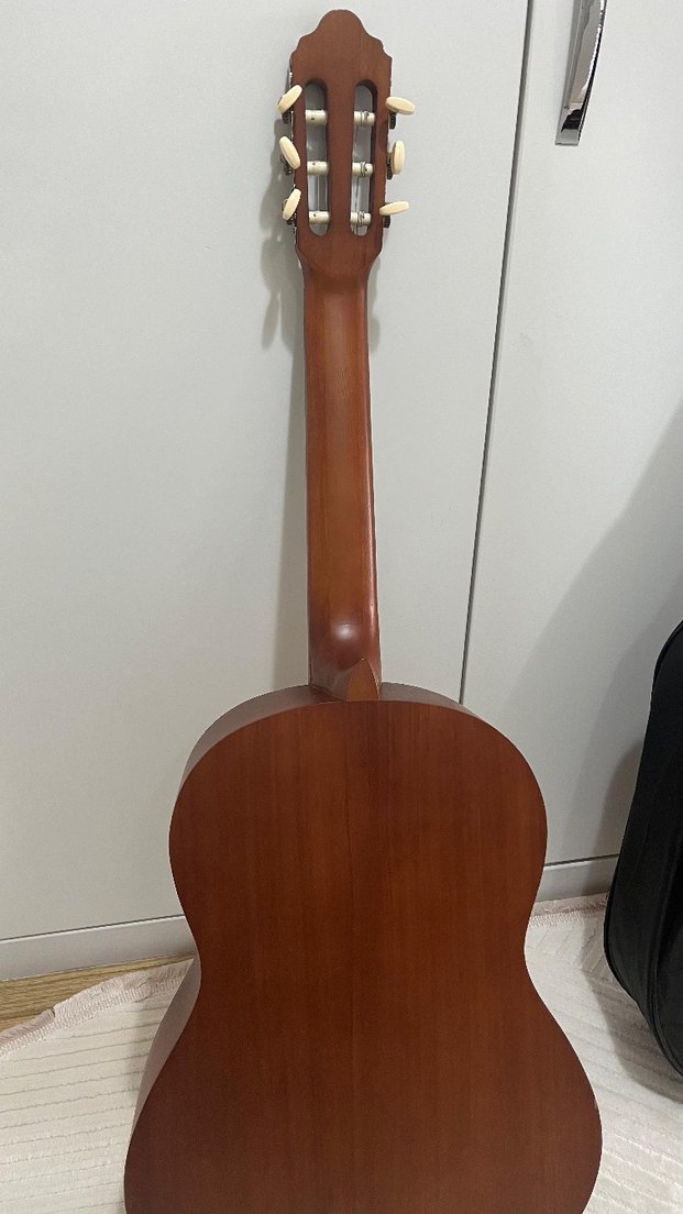 Klasik Kahverengi Gitar ve Taşıma Kılıfı - Görsel 3