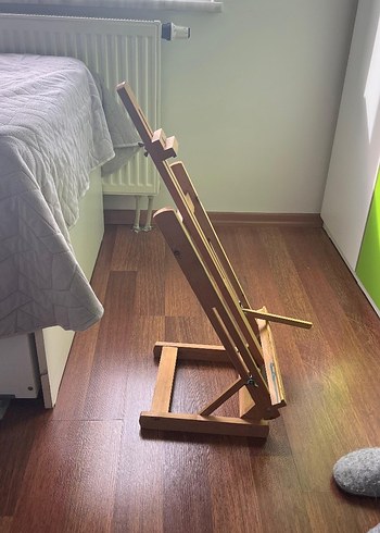 Bej Ahşap Sanat Çalışma Standı - Görsel 2