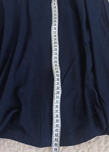 Lacivert Pilili Midi Etek - Görsel 9